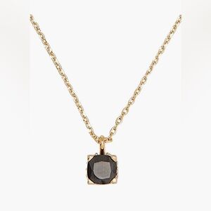 Kate Spade Little Luxuries Black Cubic Zirconia Gold Pendant Necklace